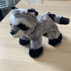 Aurora Plush Raccoon Stuffed Animal Gray Black Toy Stuffed Animal